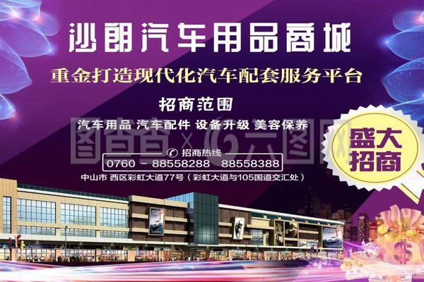 汽车用品商城海报